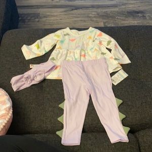 Baby three piece set dinosaurs